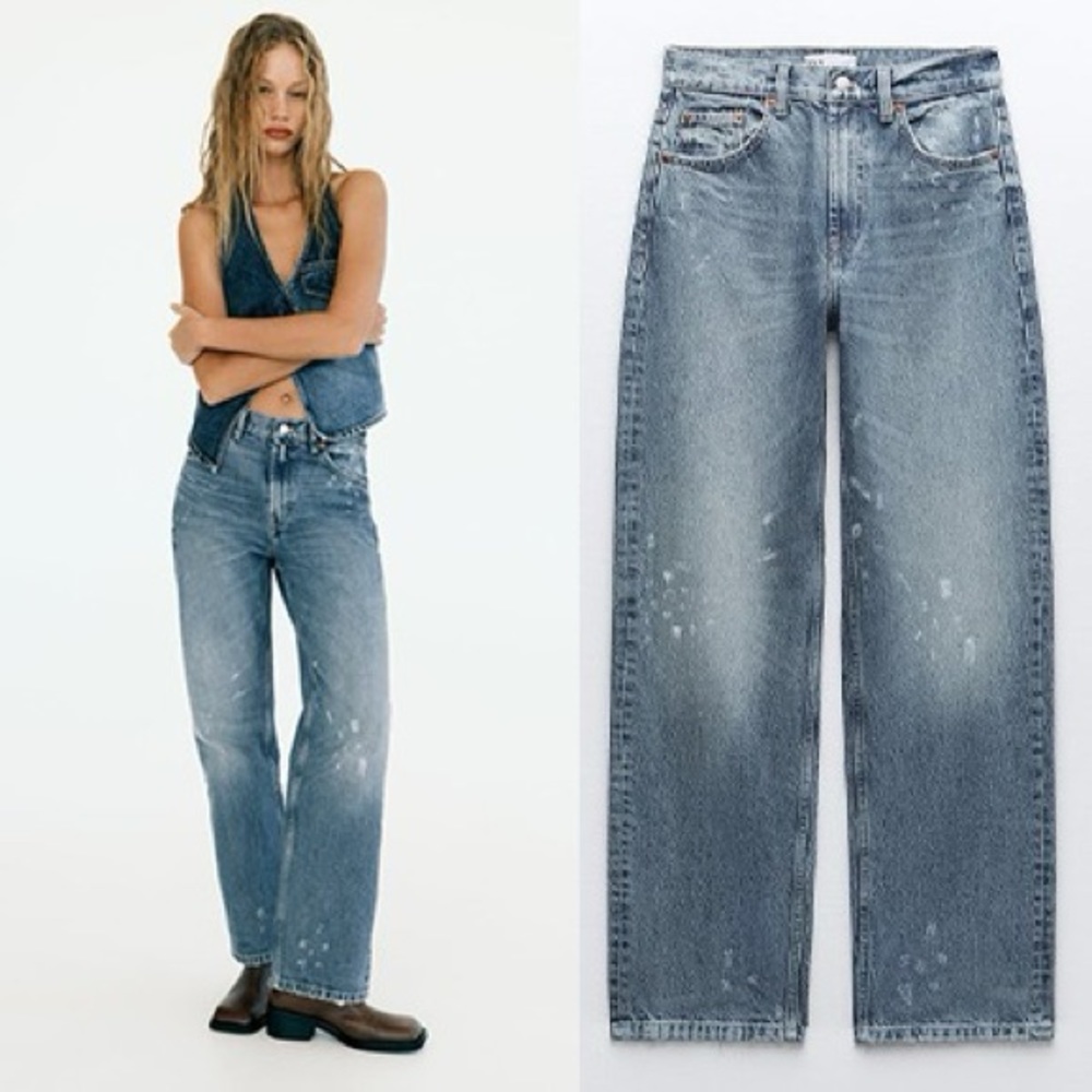 NWT‼️ ZARA | MID-RISE TRF GIRLFRIEND JEANS Size 36/4